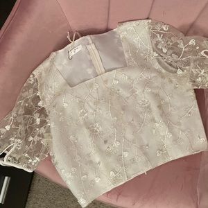 Dainty handmade crop top